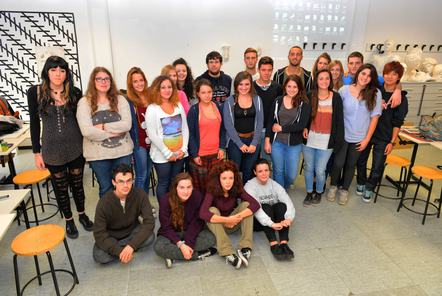 Pavoletti, Barberis e Forte a scuola con gli studenti dell’Artistico