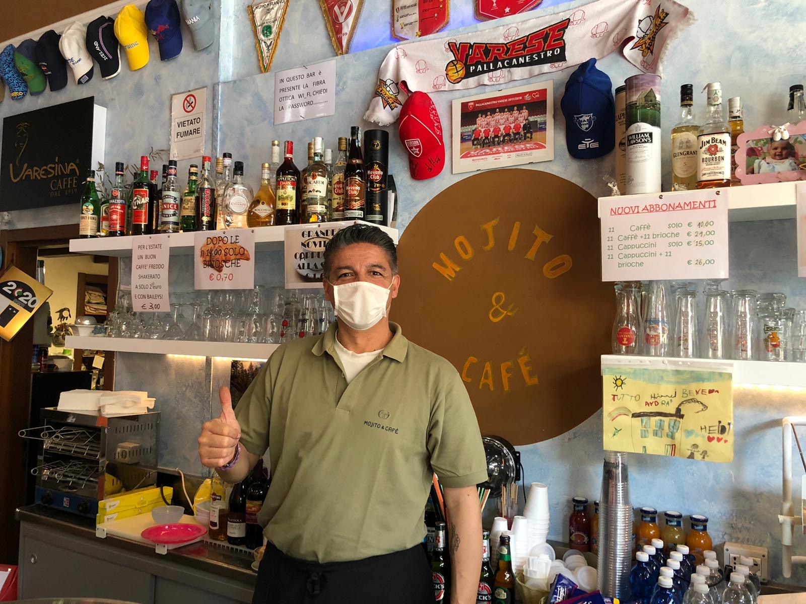 La ripresa Mojito &amp; Cafè a Masnago, Roberto “Lockdown